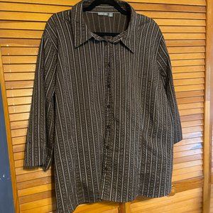 APT 9 STRIPED BLOUSE ● SIZE 3X